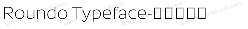 Roundo Typeface字体转换